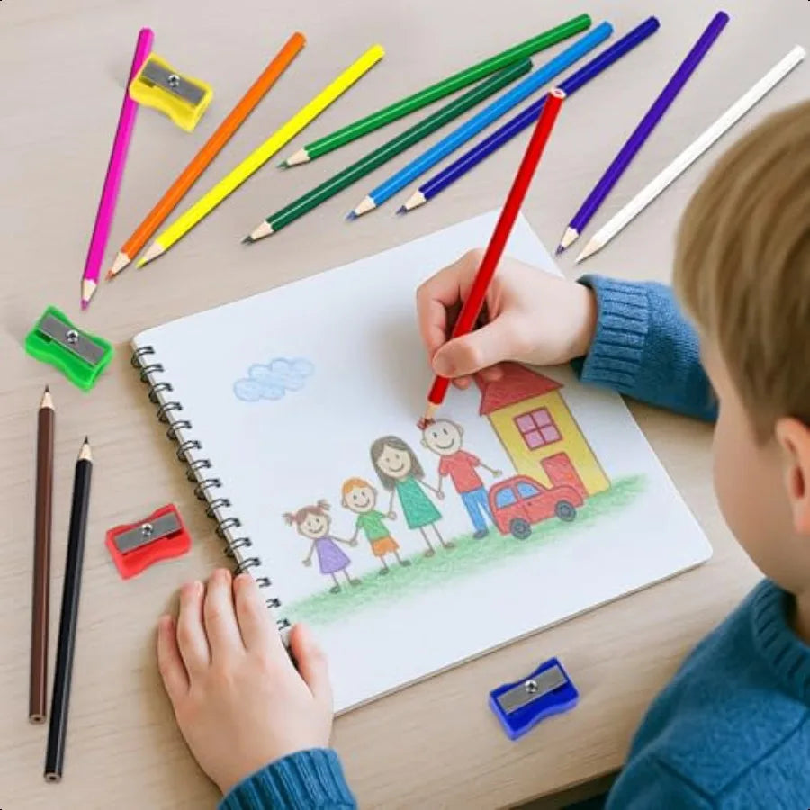 Ochido 432 count colored pencils bulk presharpened for in 12 bright colors color pencil set with sharpeners - united