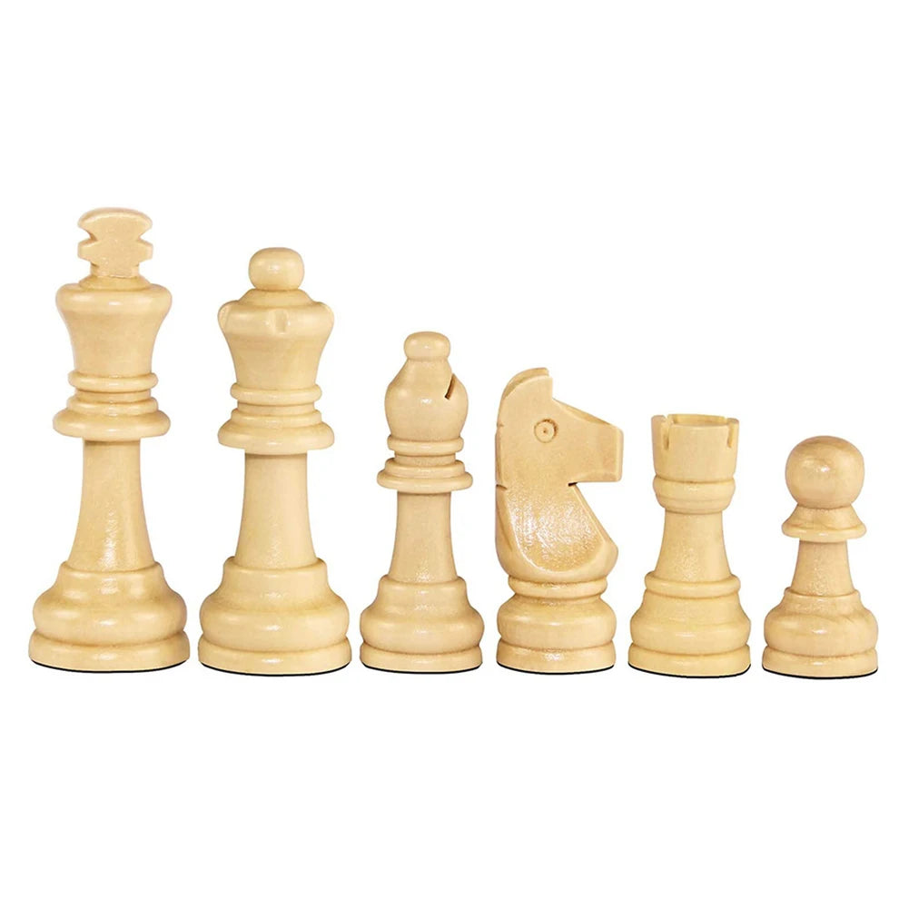 Wooden chess game pawns standard tournamen staunton 32pcs figurine pieces only for board - china
