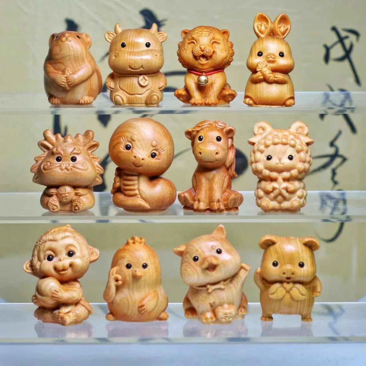 12-zodiac-wood-carving-set-rat-cow-tiger-rabbit-dragon-snake-horse-sheep-monkey-chicken-dog-pig-animal-figurines-handmade-gif