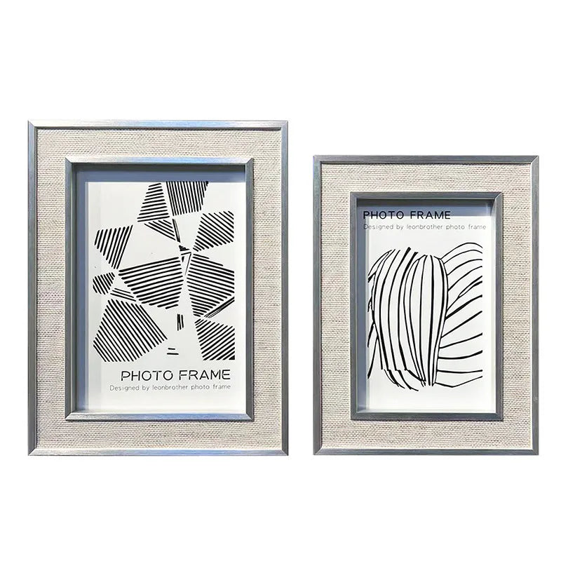 Modern nordic luxury solid wood picture frame - 6 inch 7 10 photo decorative tabletop display home decor - o