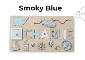 Personalized custom first name wooden puzzle educational toys for toddlers early learning gifts kids baby toy boy &girl