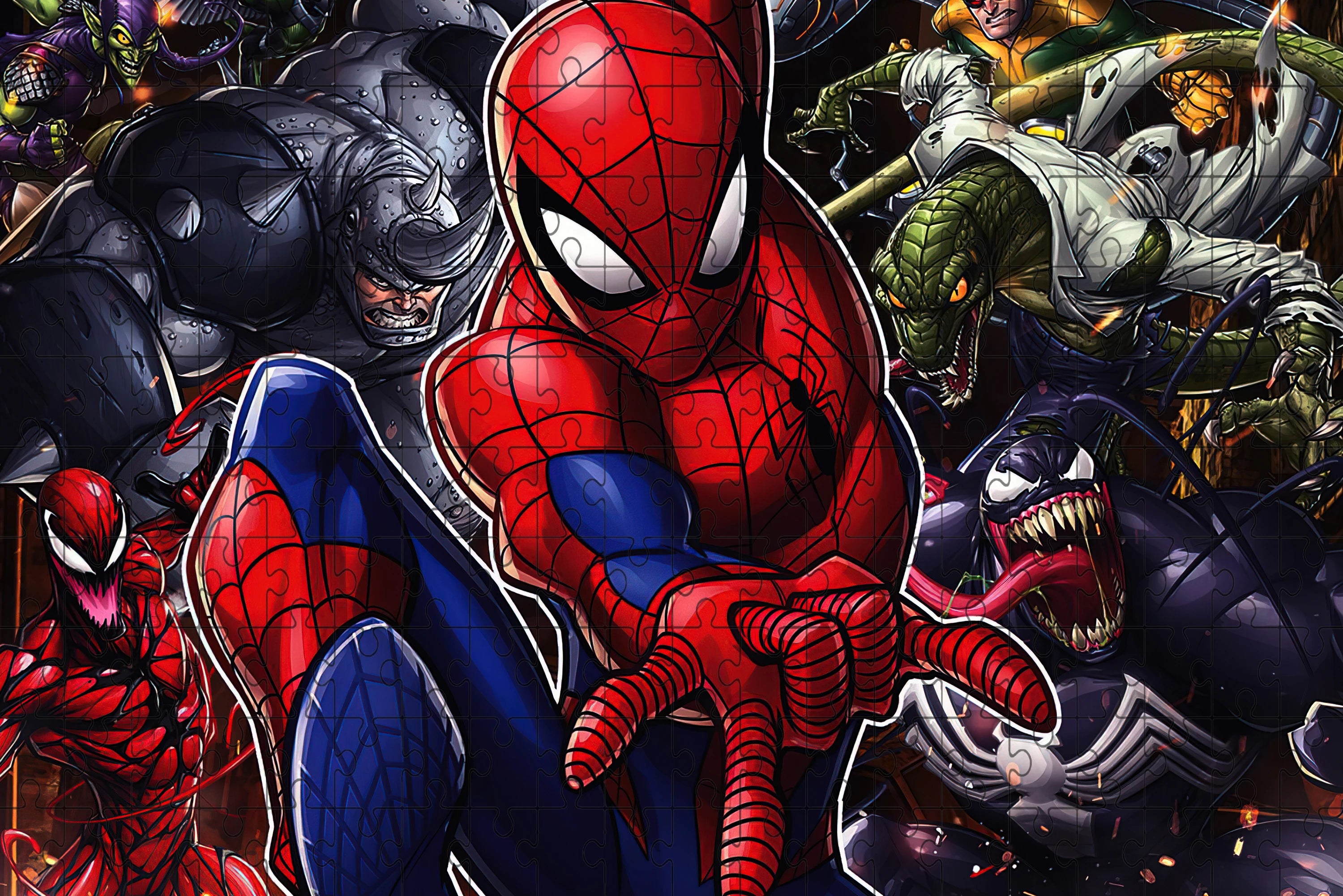 108/200/300/500/1000pcs spider man puzzles gifts wooden high-quality floor puzzle - 200pieces-d