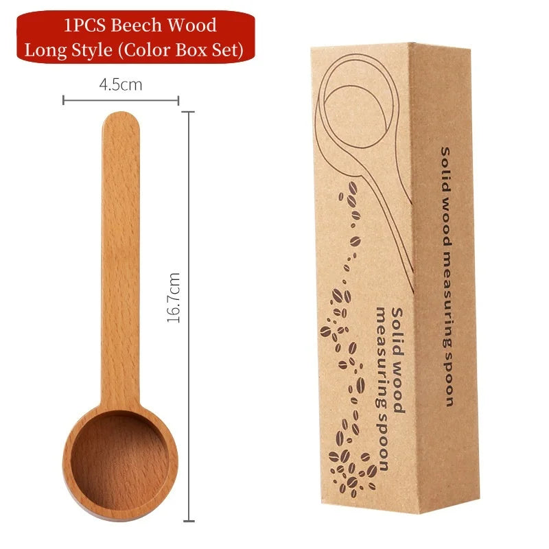 Black walnut coffee measuring spoon,solid wood spoon,several spoons,coffee milk powder quantitative spoon,gram spoon