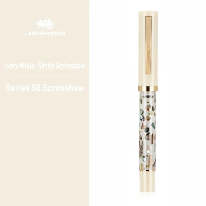 Jinhao 58 wood fountain pen high quality colors student f ef nib ink calligraphy stationery school office supplies