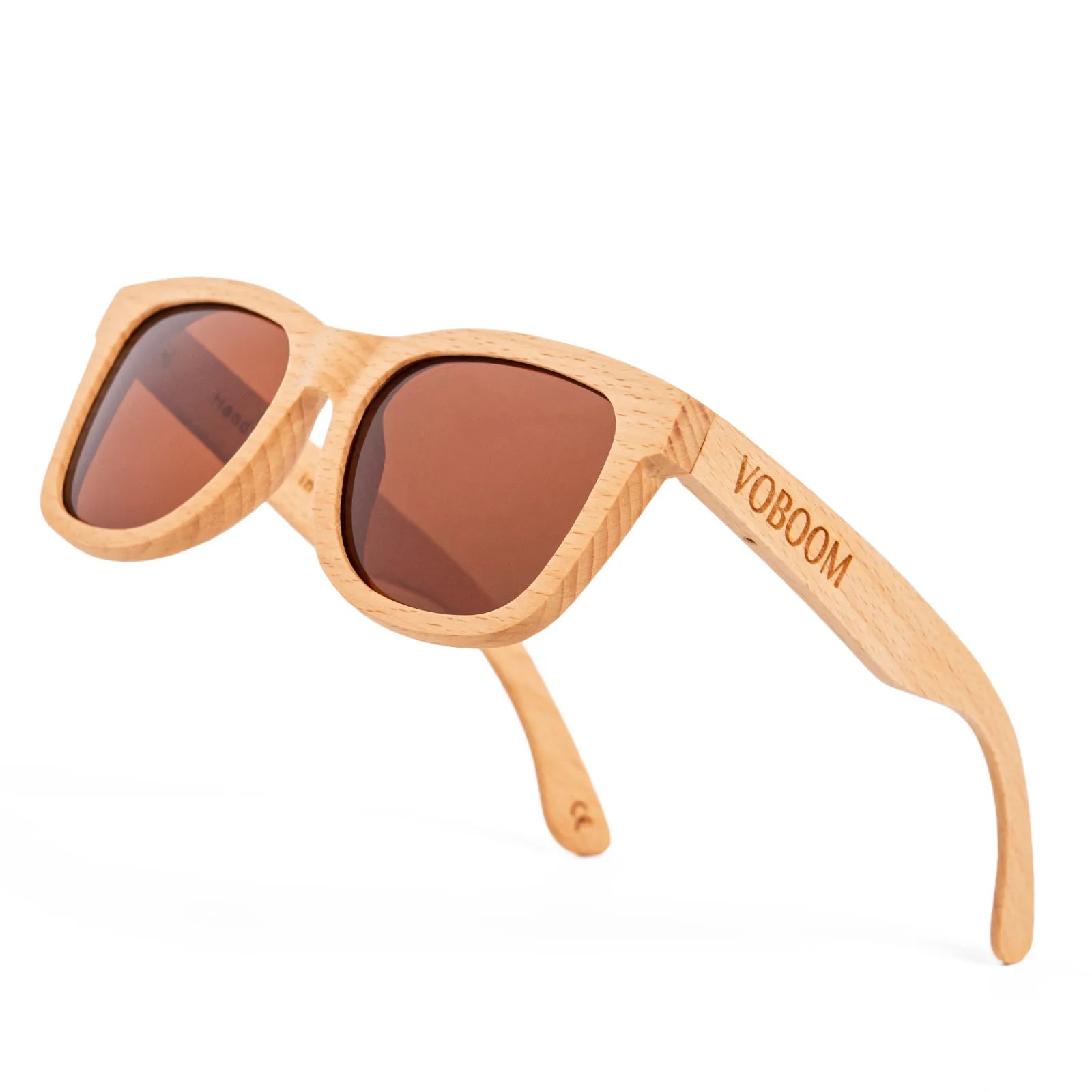 Voboom unisex carved design sunglasses polarized classic bamboo wooden sun glasses natural men women retro handmade