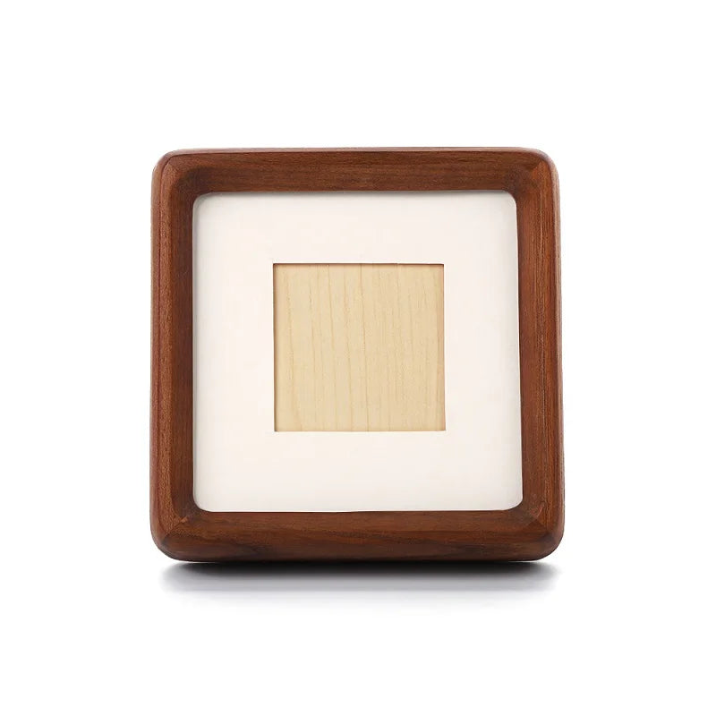 New high quality solid wood photo frame,mini square frame,black walnut display frame wall hanging picture frame,home