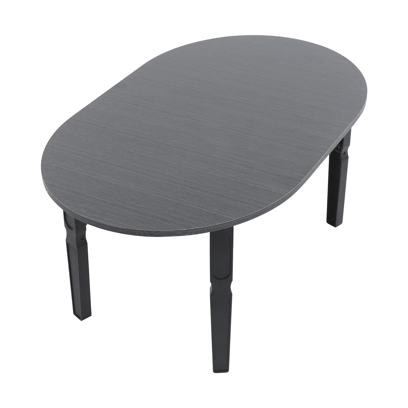 Foldable coffee table modern oval side for living room bedroom & office no assembly needed