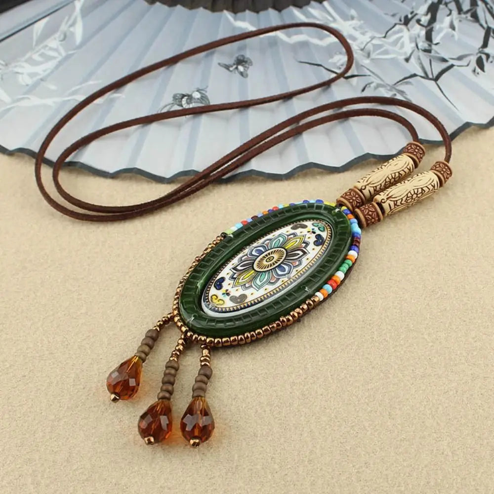 5 styles handmade nepal buddhist mala bead pendant necklace ethnic wooden long jewelry gift for women men elegant