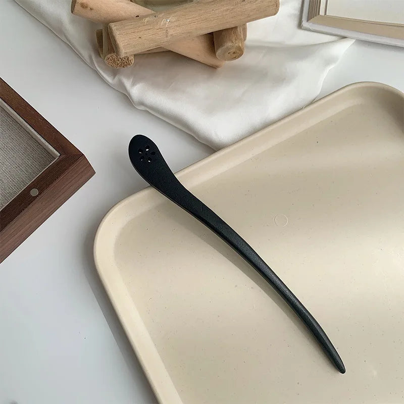 Vintage wooden hair clip black easy to twist hairpin ethnic clothing hanfu accessories girl - 12