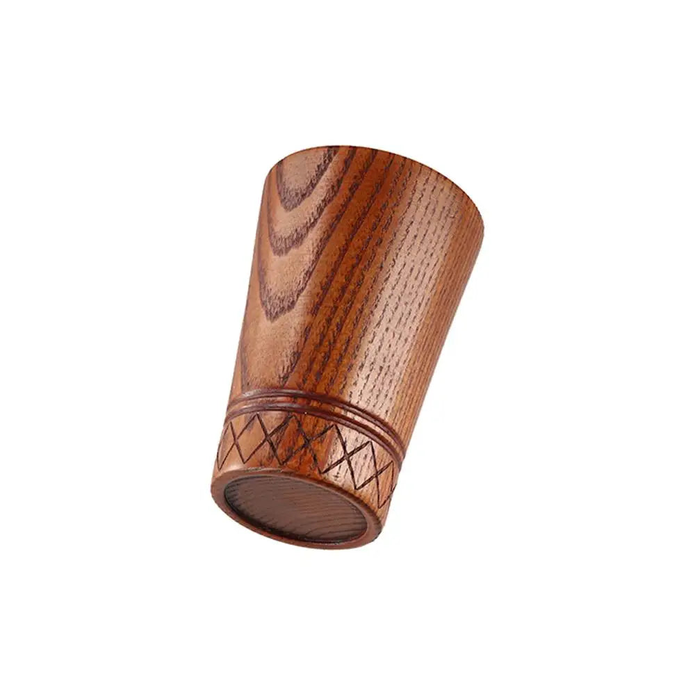Durable anti-scalding japanese style wooden mugs handmade retro tea cups anti fall coffee milk