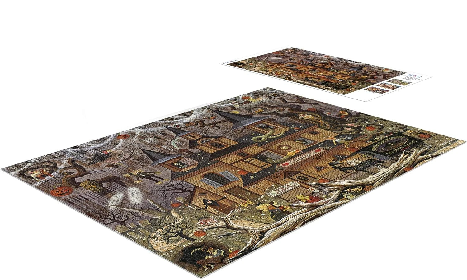 300/500/1000 pcs trick or treat hotel jigsaw puzzle stress relieving for adult relaxation and home gameroom decor