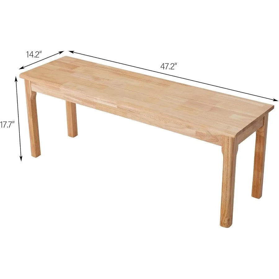 100 solid oak wood bench entryway midcentury end of bed outdoor rustic home decor furniture tural wooden slab - united