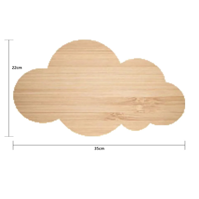 Modern led wall light creative wood cloud dimmable lights decor bedroom eye protection energy-saving bedside lamps