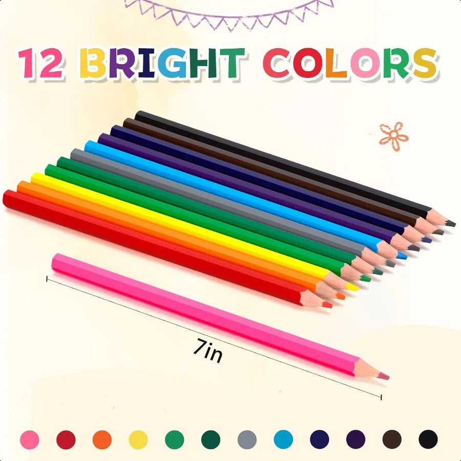 528 count colored pencils bulk 12 assorted colors 44 packs presharpened coloring set for and adult teachers ential clas