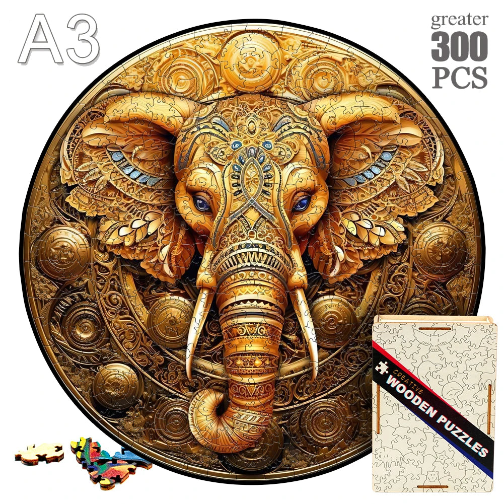 Animal wood puzzle cat fox peacock montessori toys for innovative jigsaw children diy crafts novel products