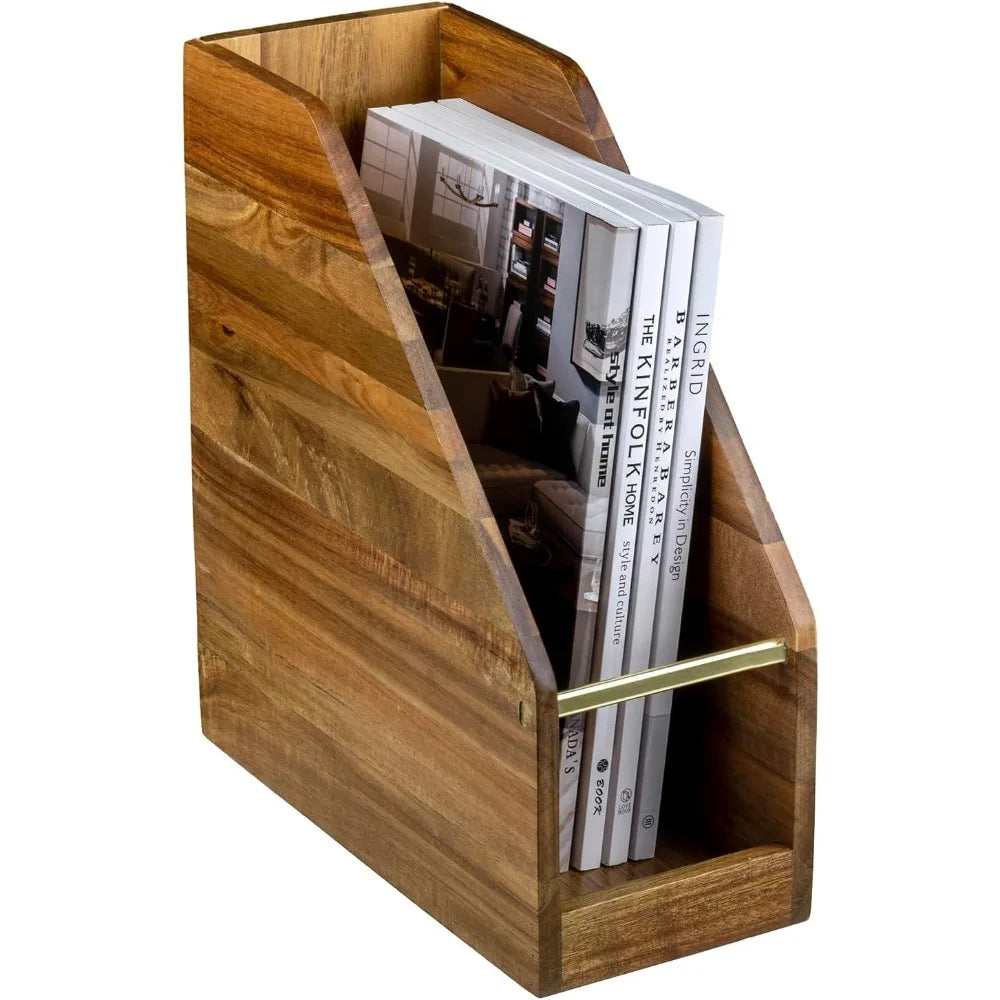 solid-acacia-wood-vertical-magazine-file-holder-with-brass-accents-for-office-desk