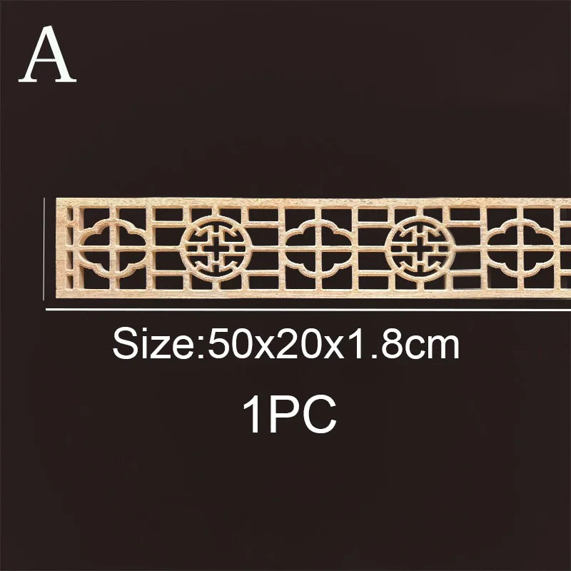 Decorative wood molding wood carved corner onlay applique frame cabinet home decor figurines wall art furniture