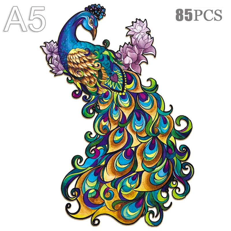 High quality hedgehog jigsaws diy wood jigsaw for kids adult dog wooden animal puzzle brain twister intelligent toys