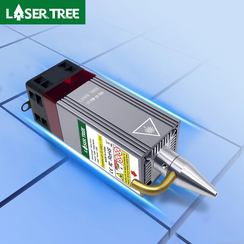 Laser tree 5w 10w 20w laser module with air assist ttl head for engraving cutting machine woodworking tools