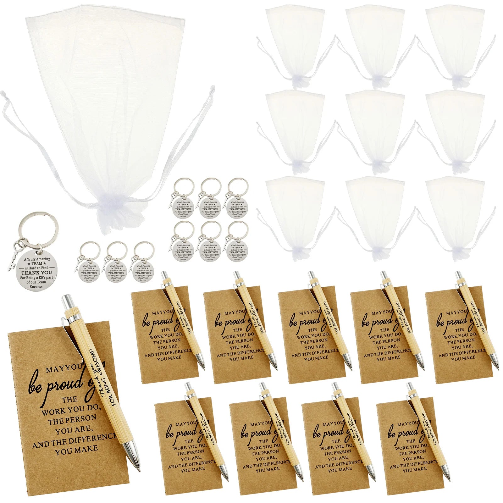 15pcs wooden ballpoint pens team thank you gift with card office school writing stationery business pen birthday party