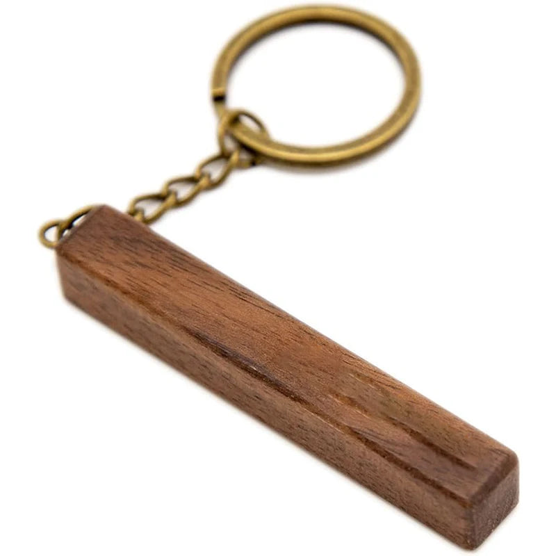 5 pcs walnut keychain blank wooden blanks with leather strap unfinished keychains for laser engraving - key chain