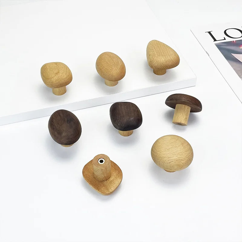 Simple solid wood hook wall mounted coat natural decorative key holder hat scarf handbag storage hanger bathroom rack