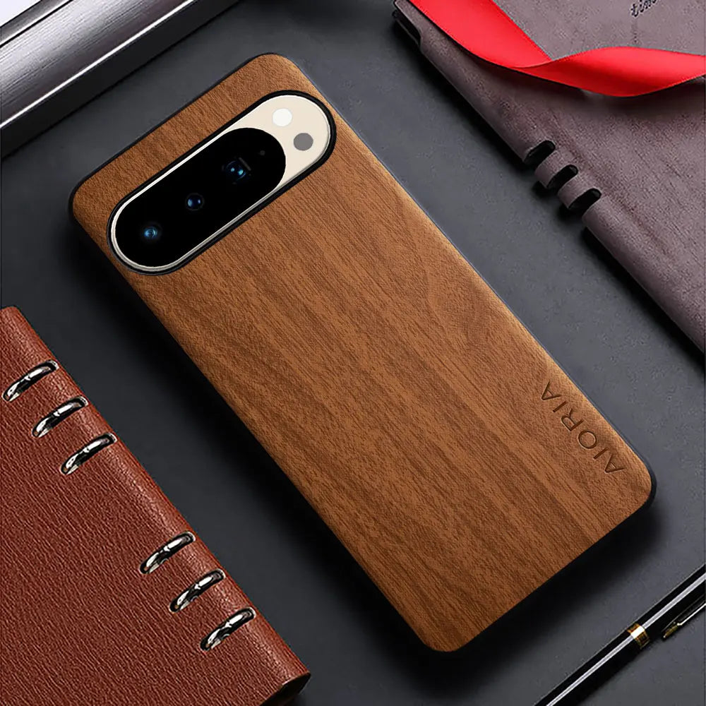 Bamboo wood pattern leather case for google pixel 10 9 8 7 6 5 pro 9a 8a 7a 6a 5a 4a funda unique cover pixel pro xl
