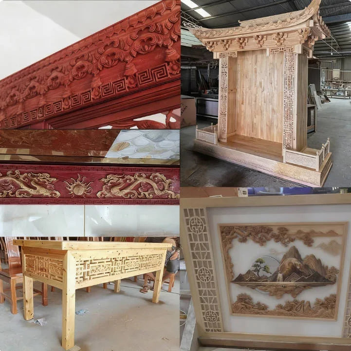 Decorative wood molding wood carved corner onlay applique frame cabinet home decor figurines wall art furniture