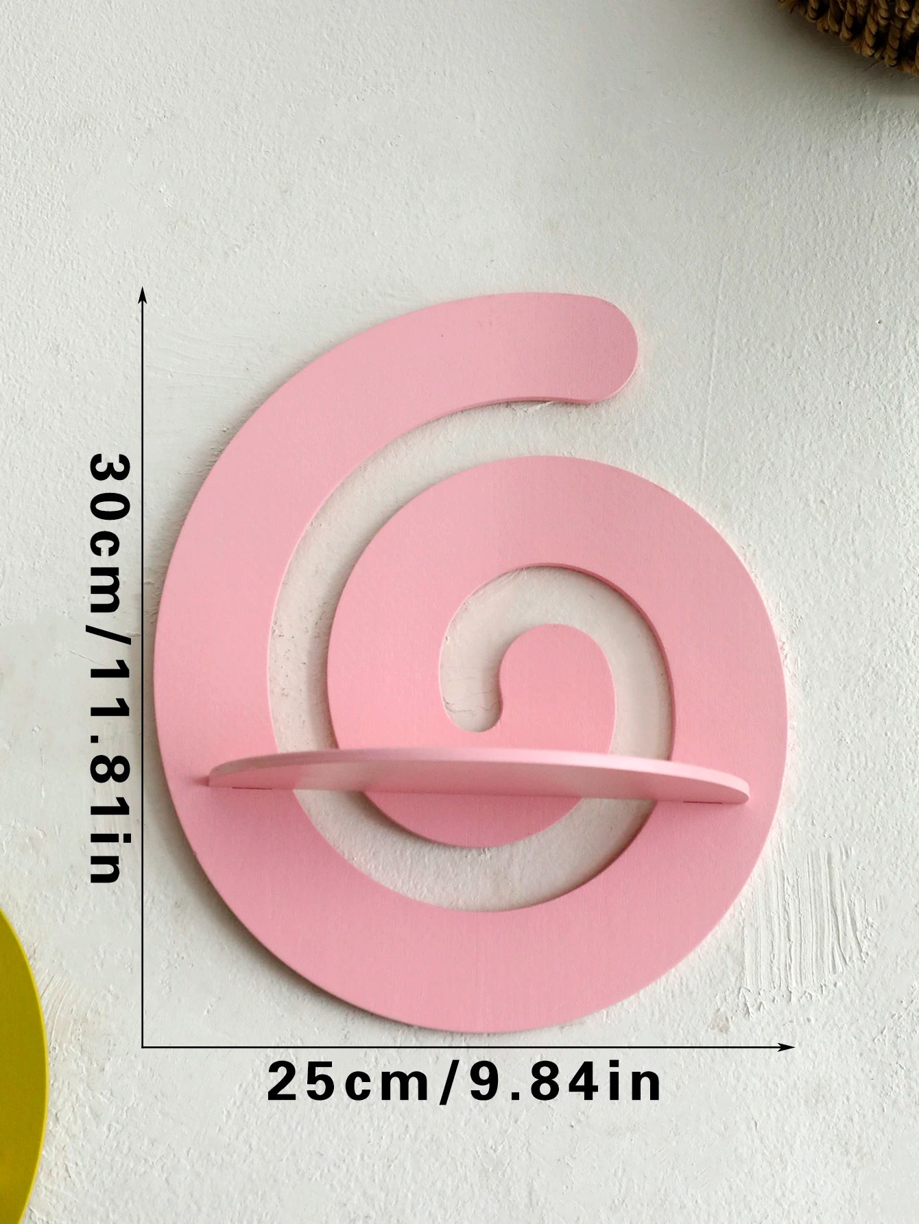 Cute candy shape wooden floating wall shelf display plant flower pot tray storage rack art home decoration girl room