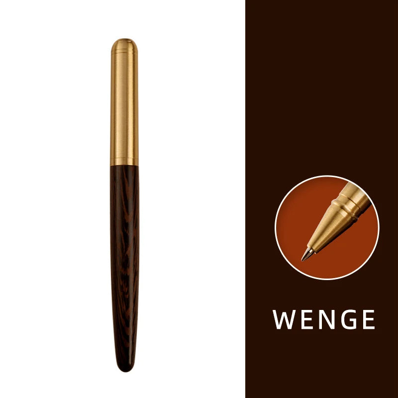 High quality natural sandalwood wood gel pen personalized logo tiger bark sour twig ebony body teacher gifts stationery