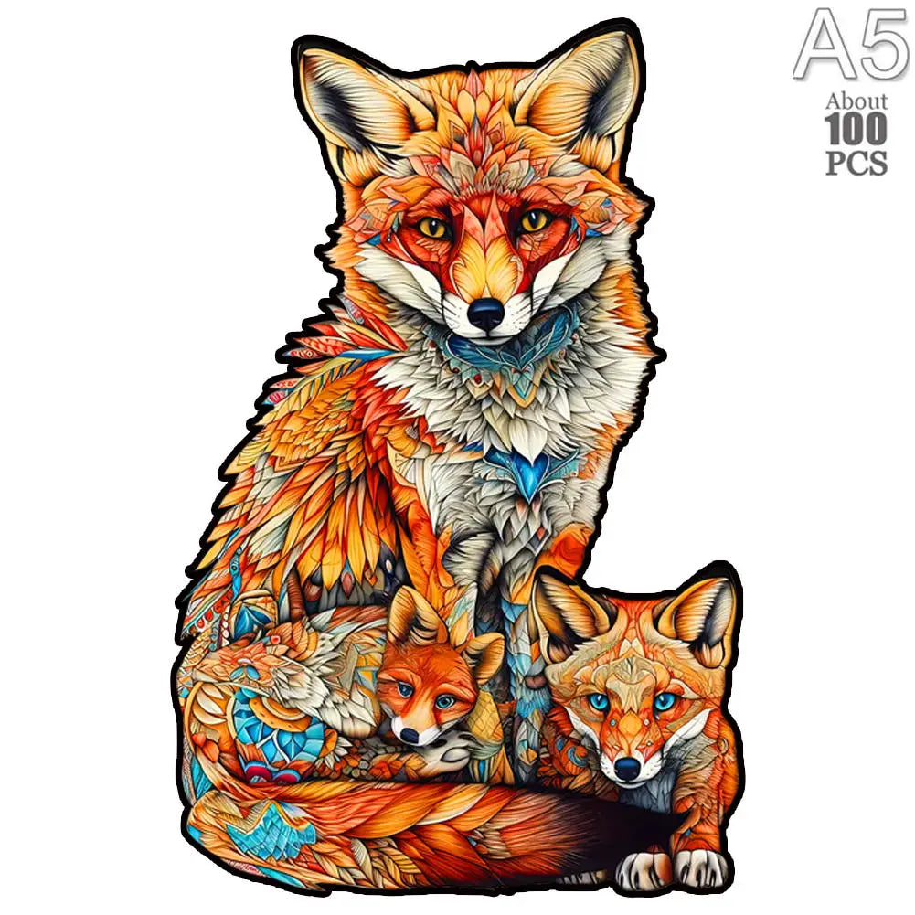 Lovely cat wood jigsaws creative games brain twister holiday gifts wooden animal puzzle kids adults high-quality diy