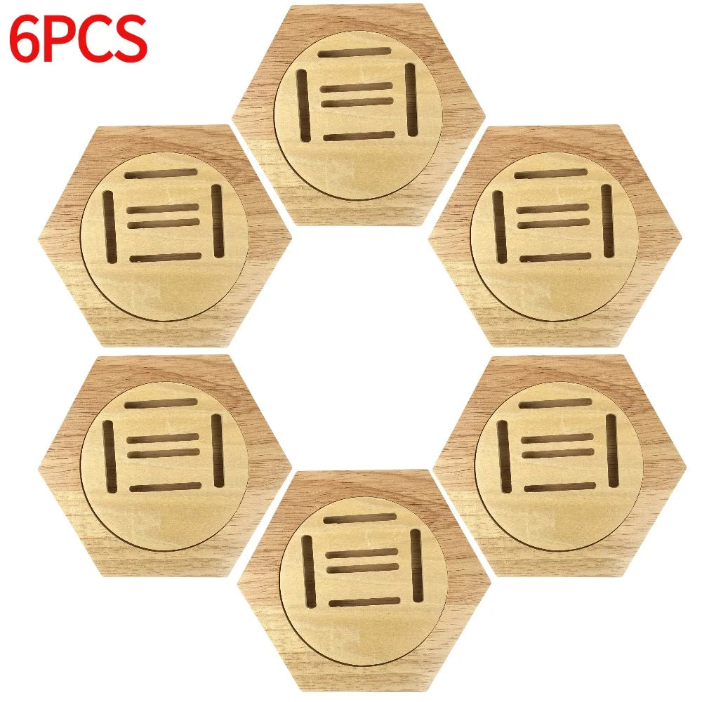 1-10pcs wooden medal display racks hexagonal honeycomb combination holder honor commemorative home wall decoration