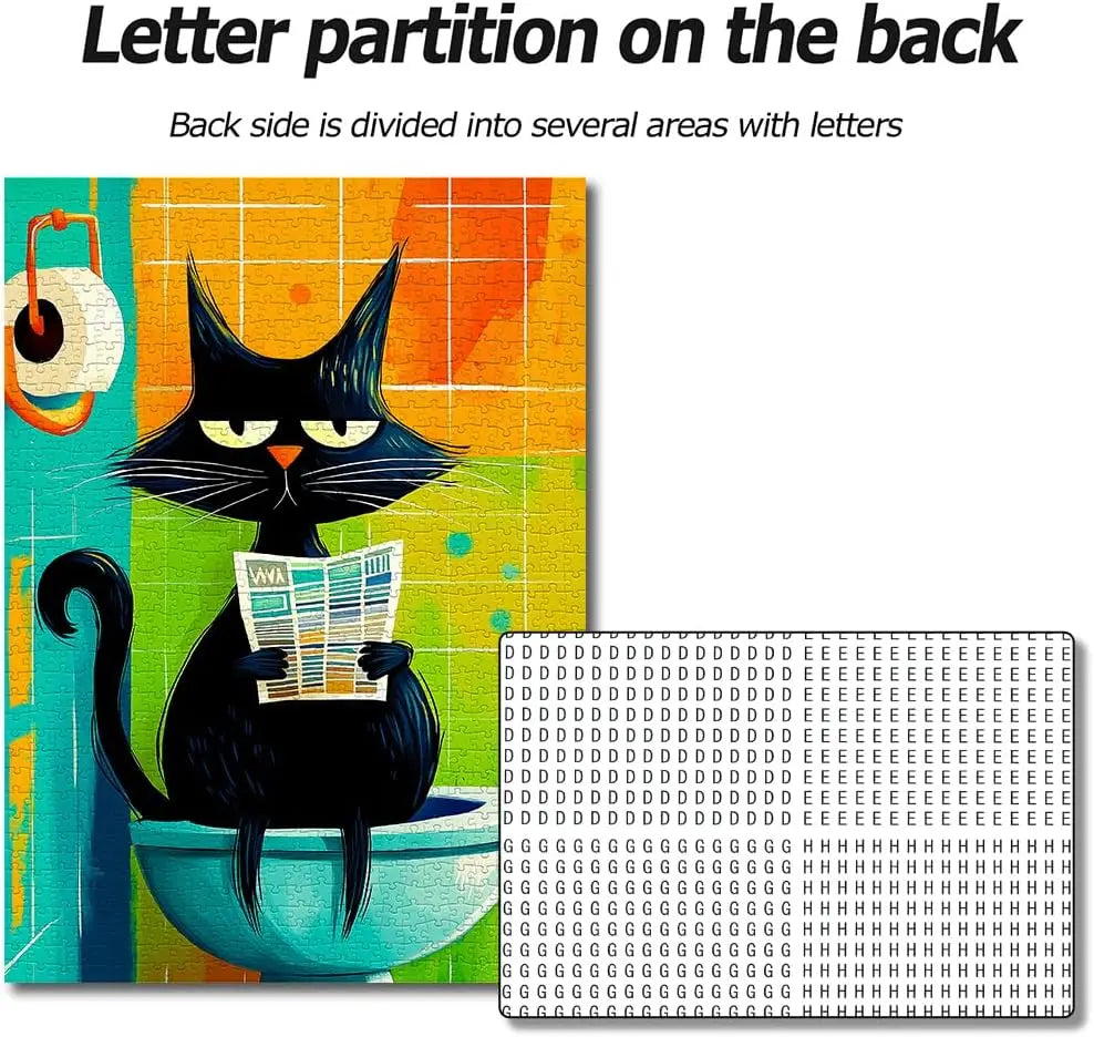 Whimsical cat puzzles 1000/500/300 pcs jigsaw challenging family activity floor games for gameroom bedroom livingroom