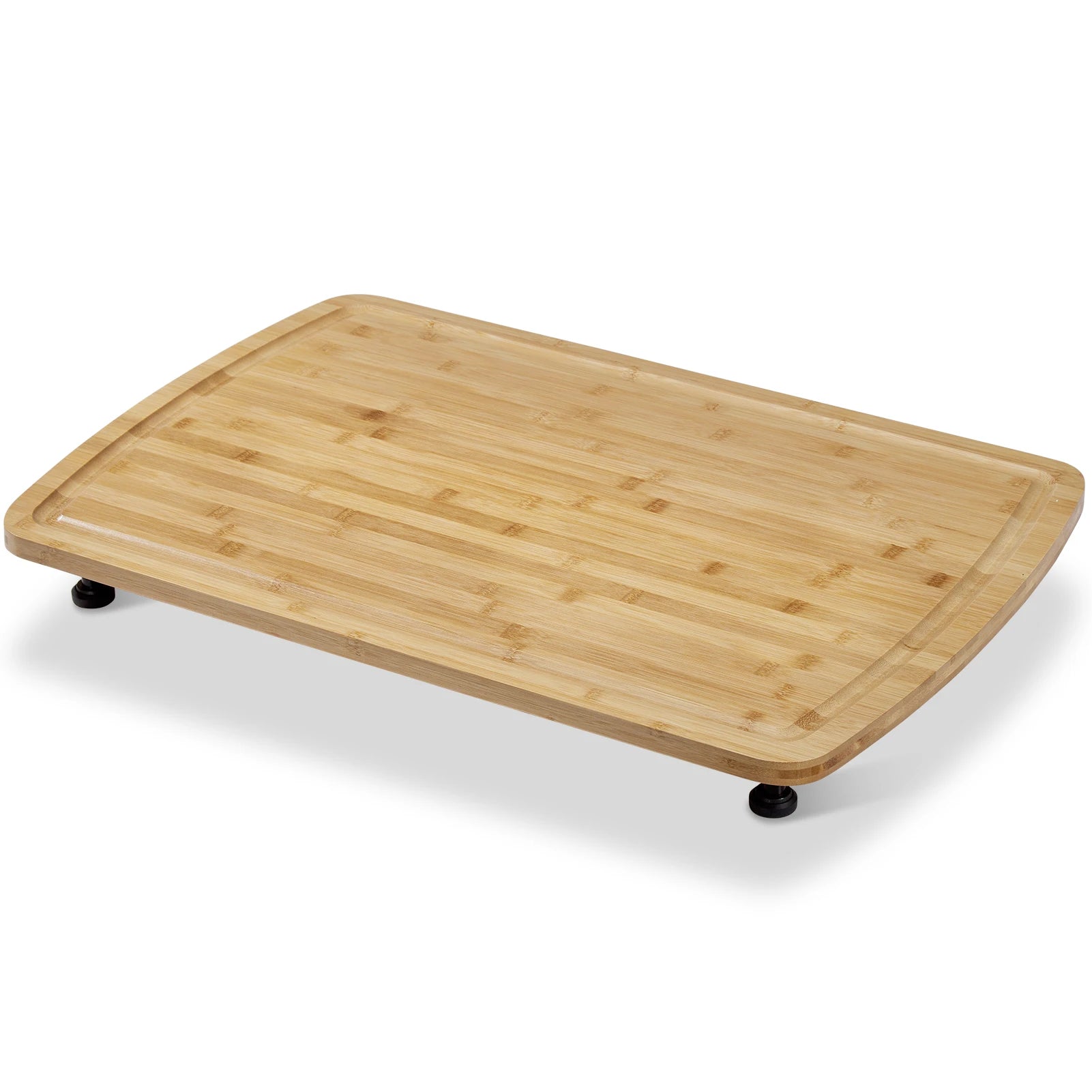 30’’x20’’ noodle board stove cover with removable legs countertop bamboo cutting wood top covers for gas - a / united
