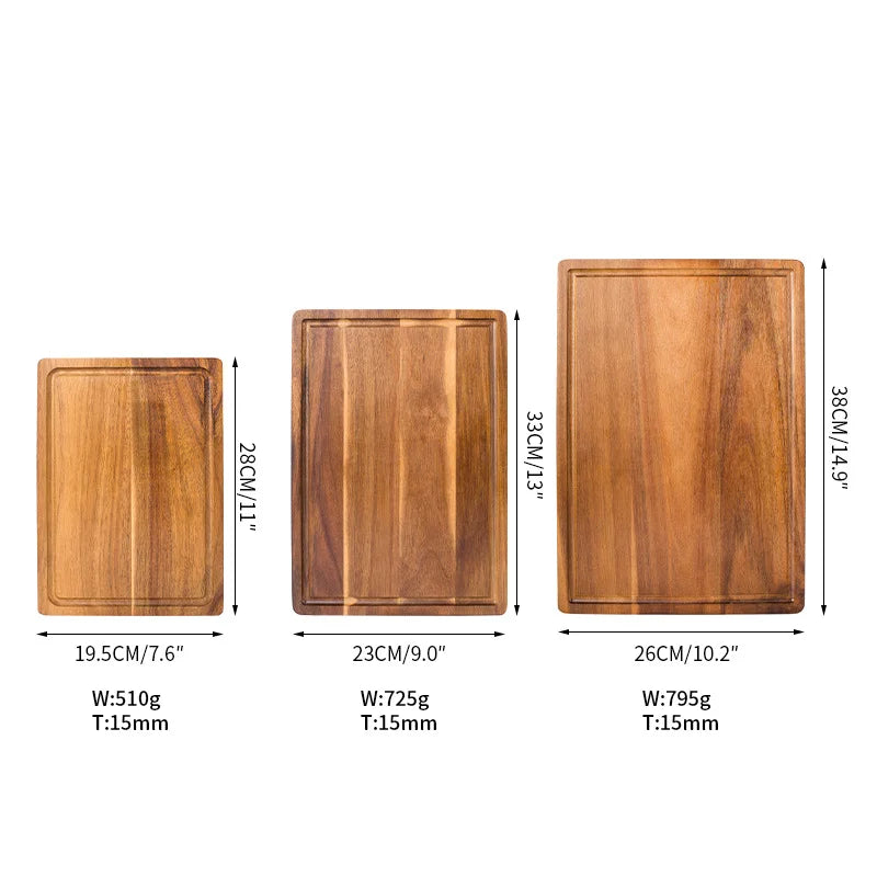 Wooden cutting boards chopping blocks beech walnut cheese board butcher block meat for kitchen tools