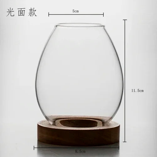 Transparent glass candlestick chinese decoration romantic candlelight dinner zen retro home windproof candle cover - 1