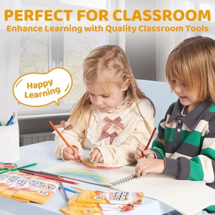 Joyin 432 count colored pencils bulk for 3+ 12 colors 36 packs presharpened coloring art plies school - united states