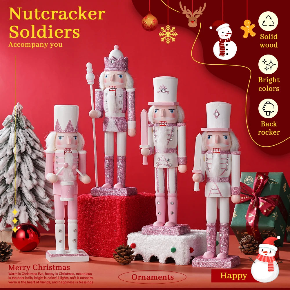 12in-pink-painted-nutcracker-soldier-wooden-handmade-figurine-christmas-decor-holiday-party-home-desktop-decoration-friends-gift