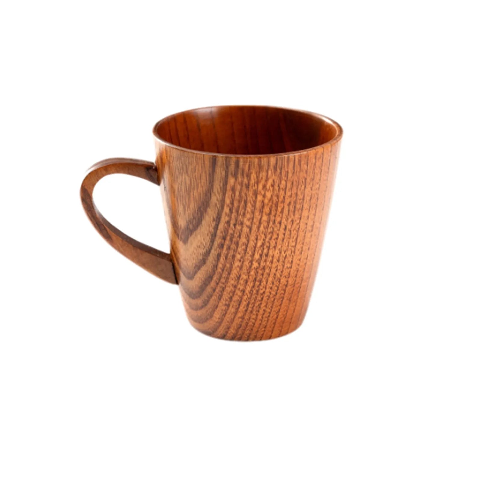 1pcs wooden mugs vintage teacup handmade wood mug coffee espresso tea cups cup trumpet for kitchen living room