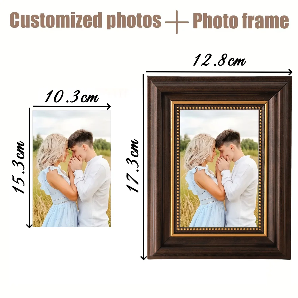 Personalized wooden photo frames custom frame ornaments simple holiday gifts indoors commemorate precious memories