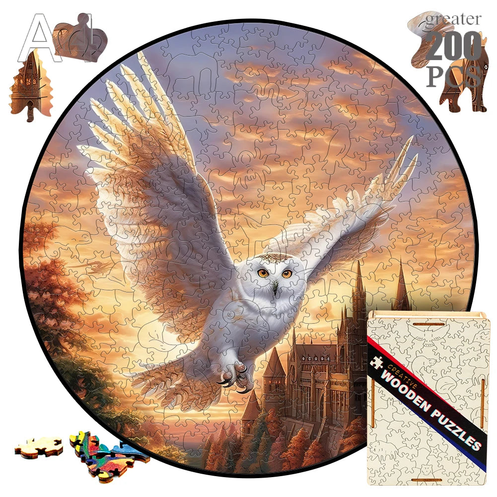 Animal wood puzzle cat fox peacock montessori toys for innovative jigsaw children diy crafts novel products