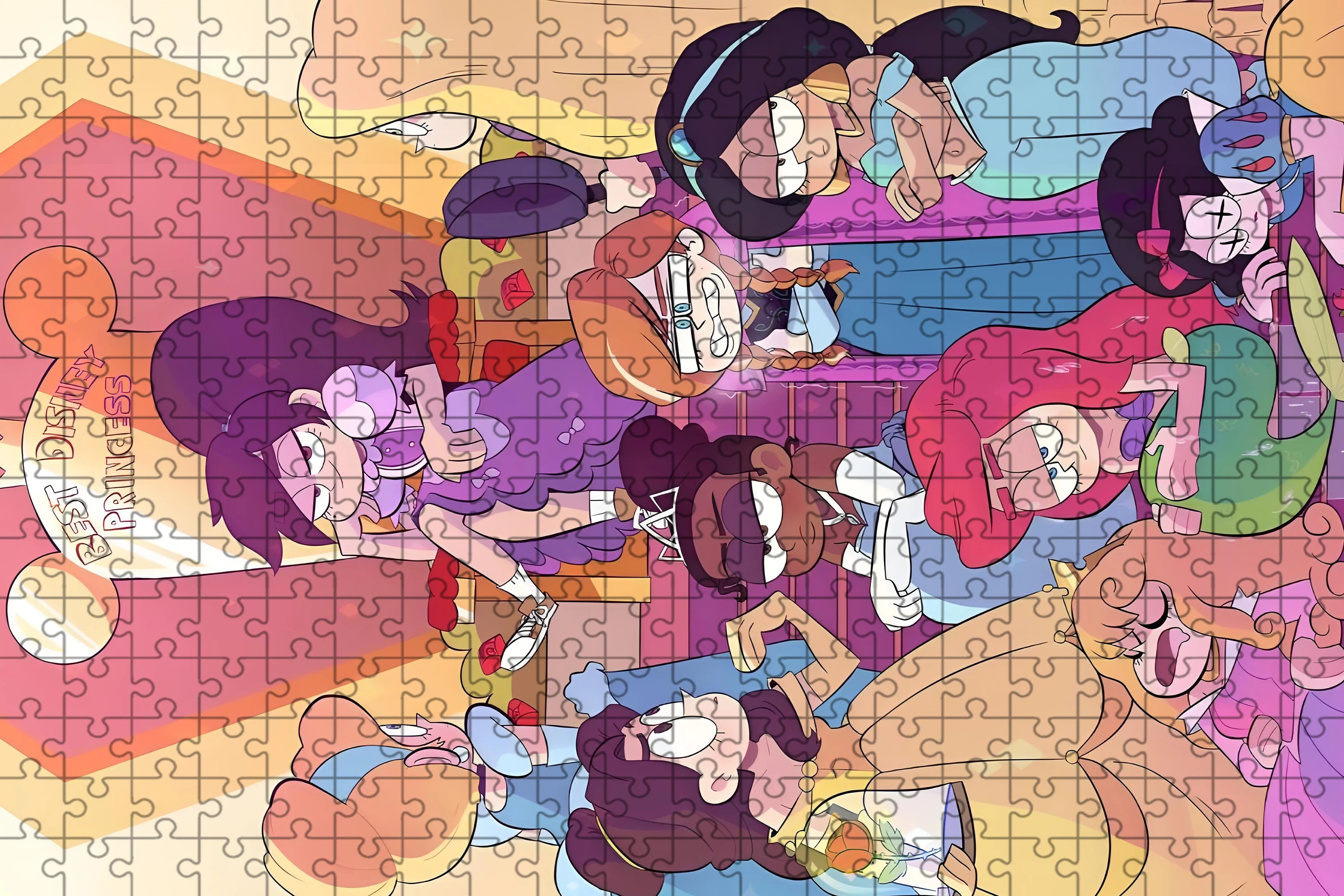 Jigsaw puzzle disney mickey minnie 108/200/300/500/1000 pieces wooden onepiece puzzles for adults toys gifts - e-300pcs