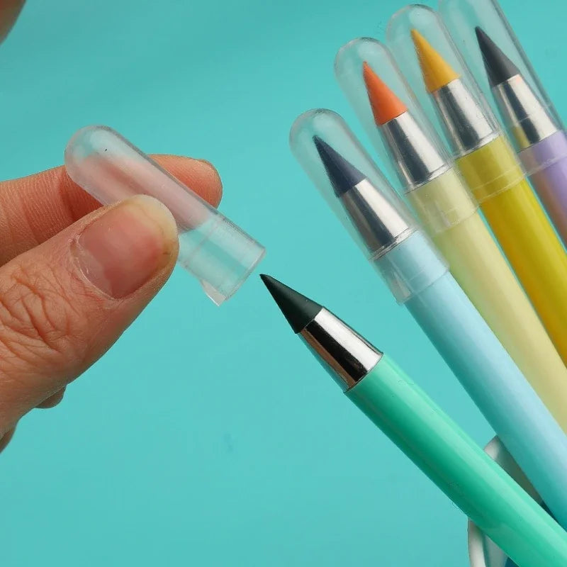 12 colors unlimited writing color pencil no ink novelty eternal pencils pen art painting school office supplies