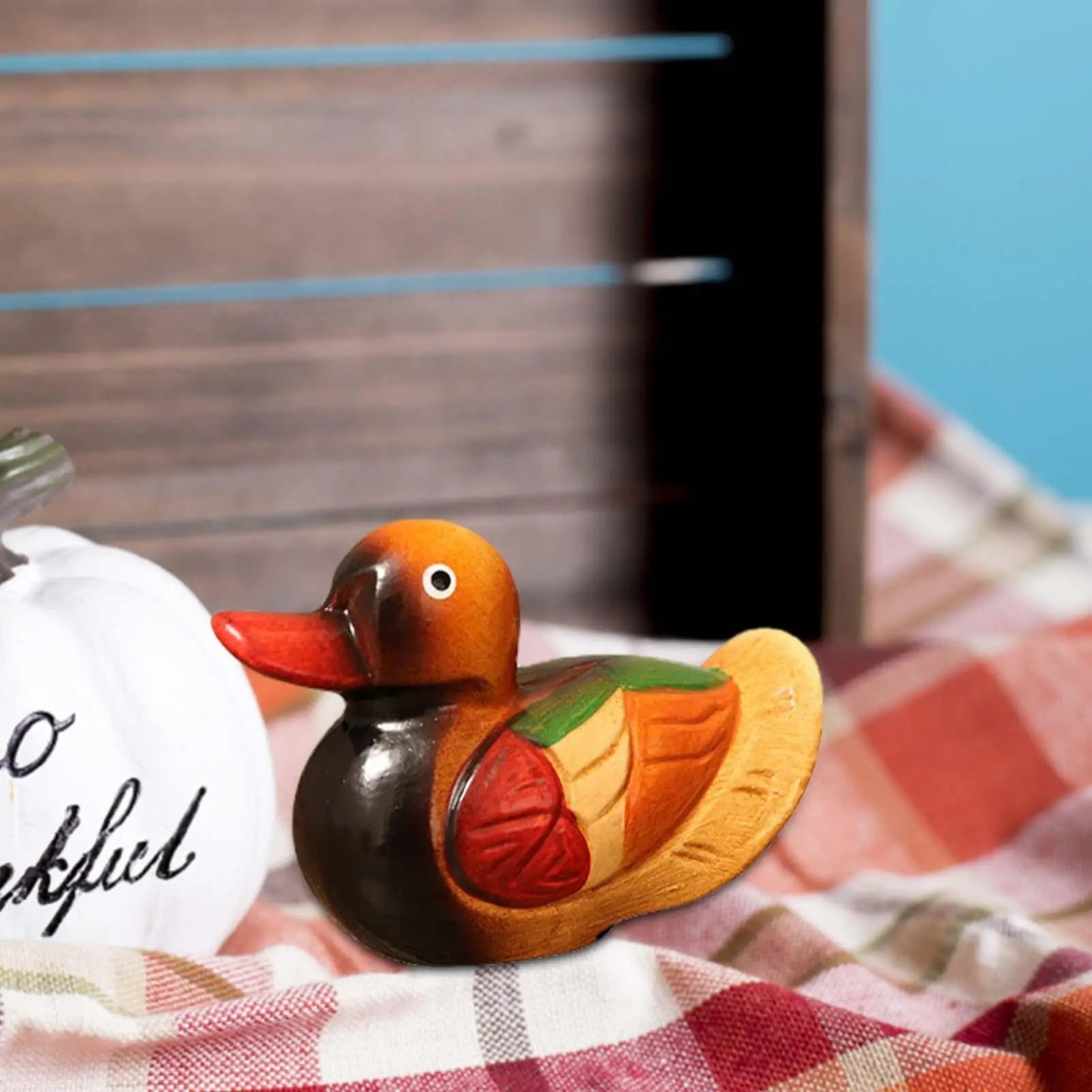 1 pair mandarin ducks wooden decoration feng shui vintage crafts display ornament home decor holiday gift dropshipping