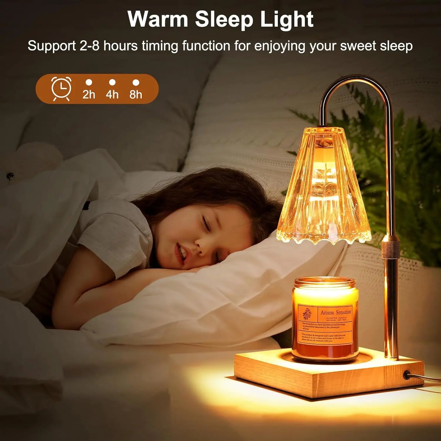 Lightess candle warmer lamp electric with timer & dimmer height adjustable 2 bulbs - united states