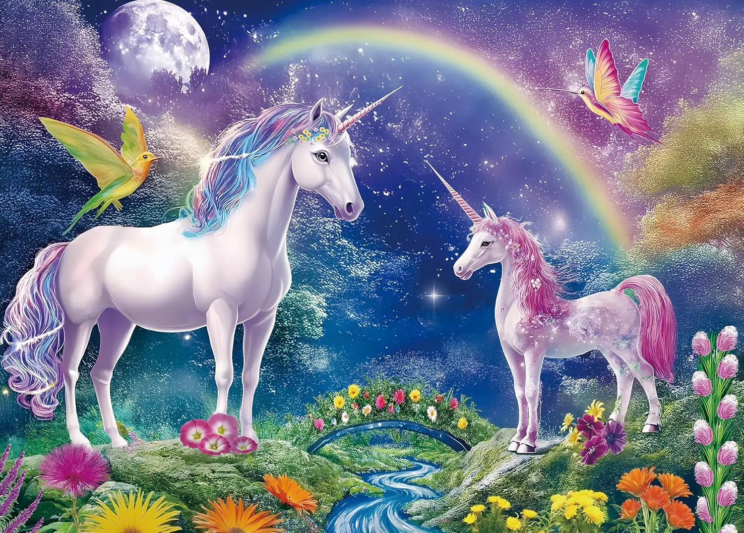 Adult jigsaw puzzle dreamy unicorns 1000/500/300/120 pieces landscape birthday gift game bar club decor entertainment