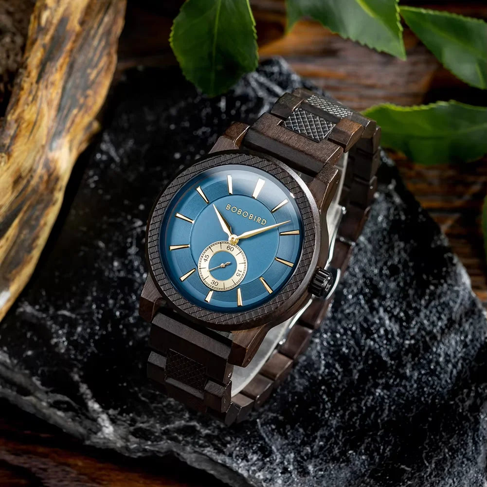 Bobobird wooden watch top fashion casual clock quartz wristwatch engraved custom logo man watches best man gift wood