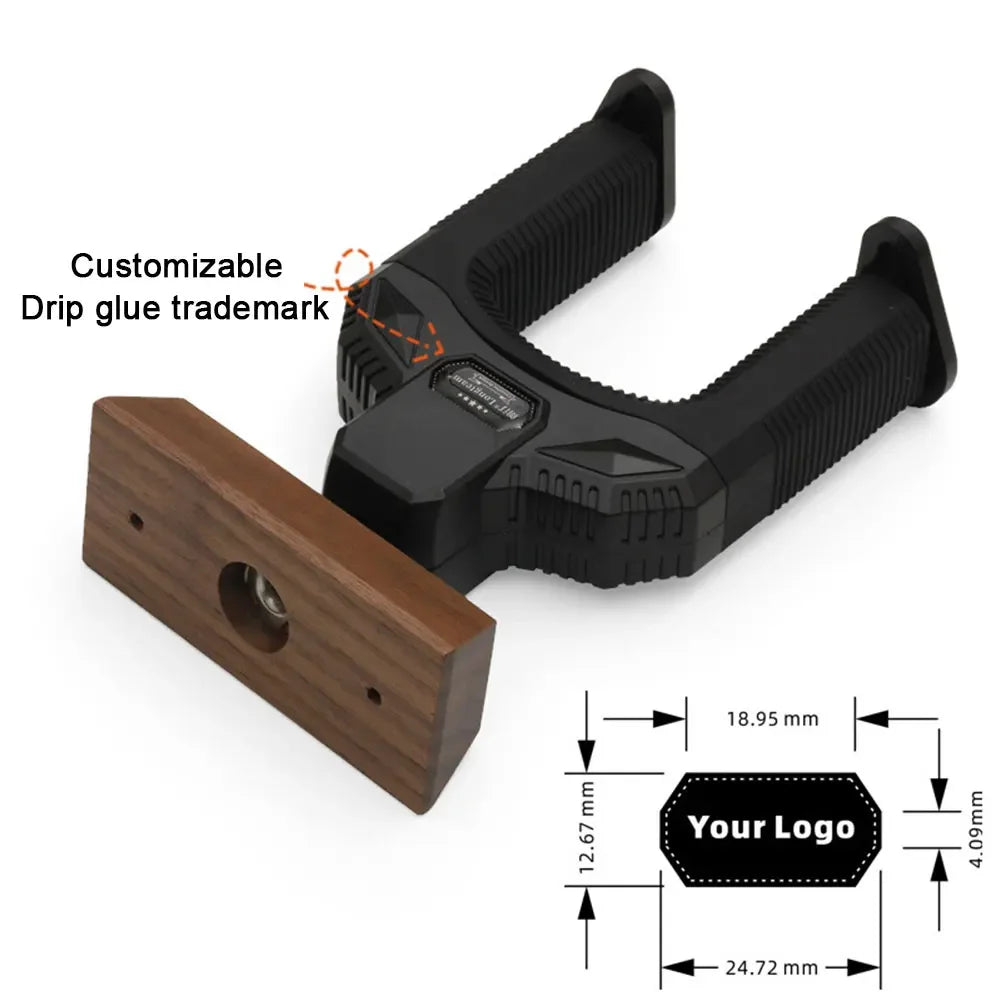 6-1pcs wooden guitar holder stand non-slip display bracket universal wall hanger for electric ukulele bass - 1pcs