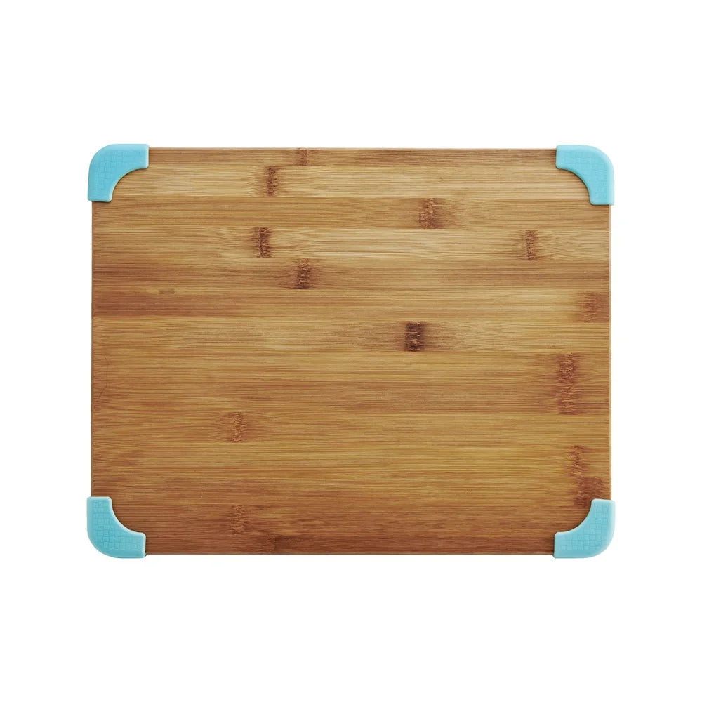Thick nonslip bamboo cutting board reversible durable kitchen essential food preparation easy on blades hand wash safe