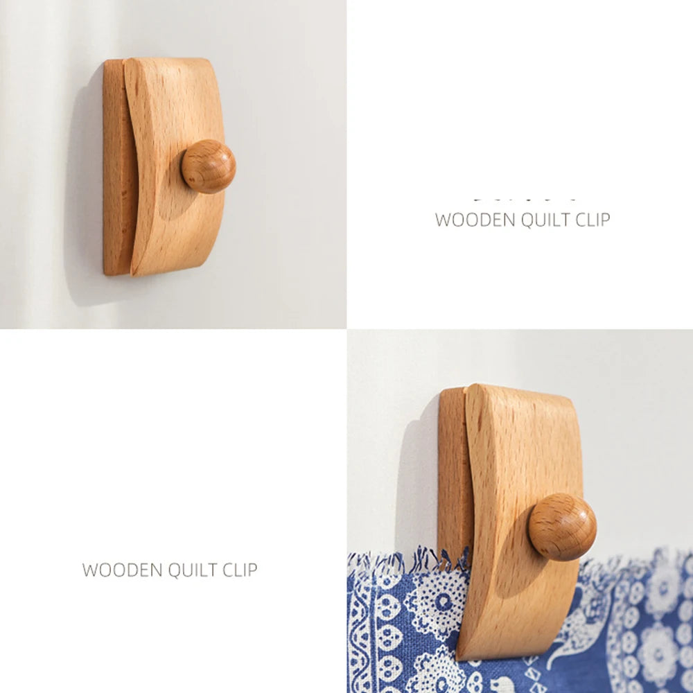 Quilt hangers for wall display versatile wooden rug hanging decorate with blanket and tapestry